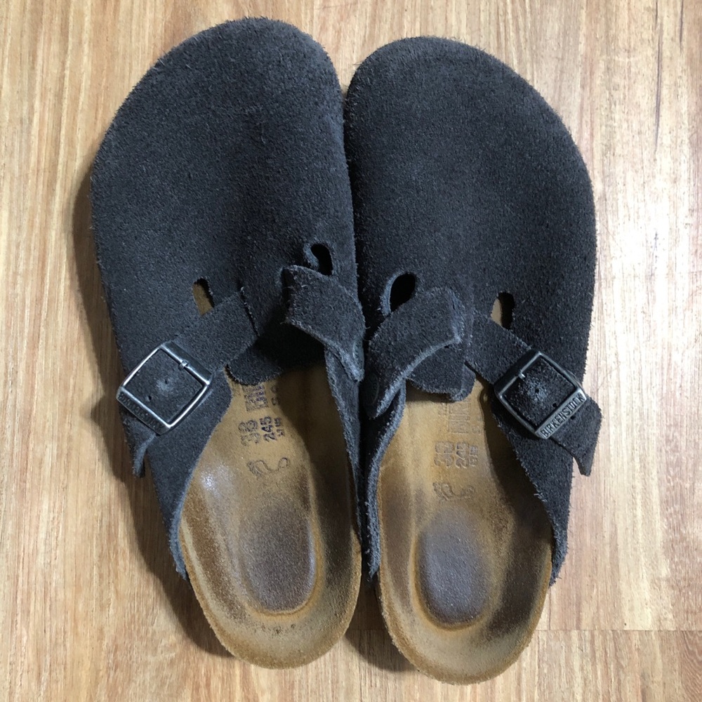 Birkenstock Boston Suede Clogs
